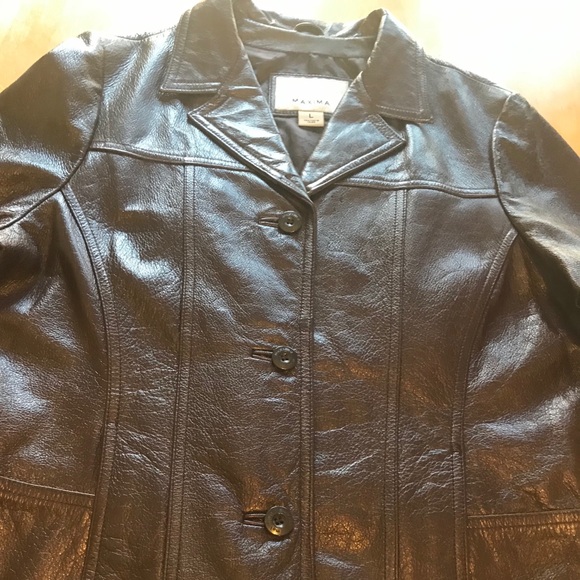Deep burgundy Wilson Leather jacket - Picture 5 of 8